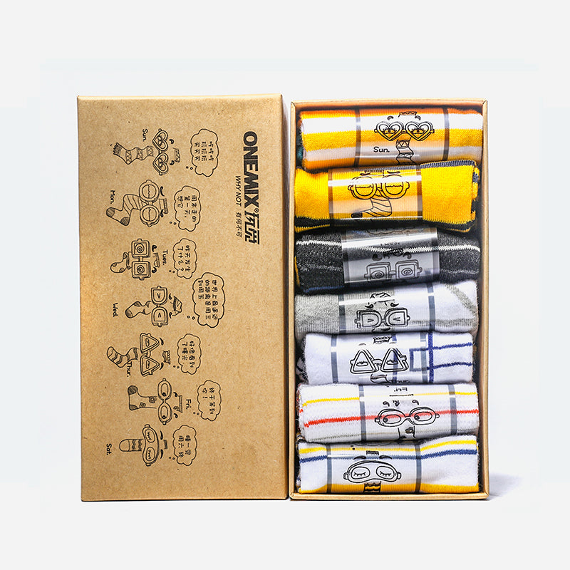 ONEMIX Week Socks (Gift Box) 7 Pairs